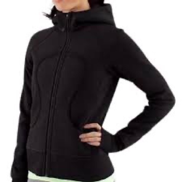 Size 6 Black Lululemon Scuba hoodie - Picture 2 of 2